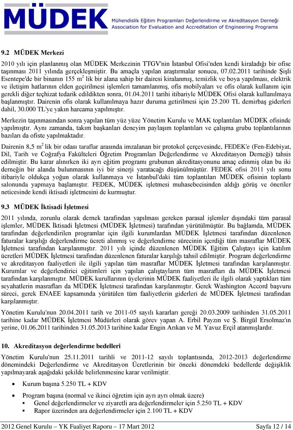 2011 tarihinde Şişli Esentepe'de bir binanın 155 m 2 lik bir alana sahip bir dairesi kiralanmış, temizlik ve boya yapılması, elektrik ve iletişim hatlarının elden geçirilmesi işlemleri tamamlanmış,