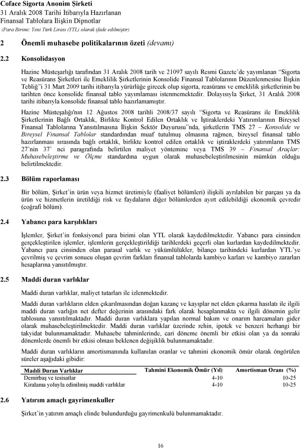 Düzenlenmesine Đlişkin Tebliğ i 31 Mart 2009 tarihi itibarıyla yürürlüğe girecek olup sigorta, reasürans ve emeklilik şirketlerinin bu tarihten önce konsolide finansal tablo yayımlaması