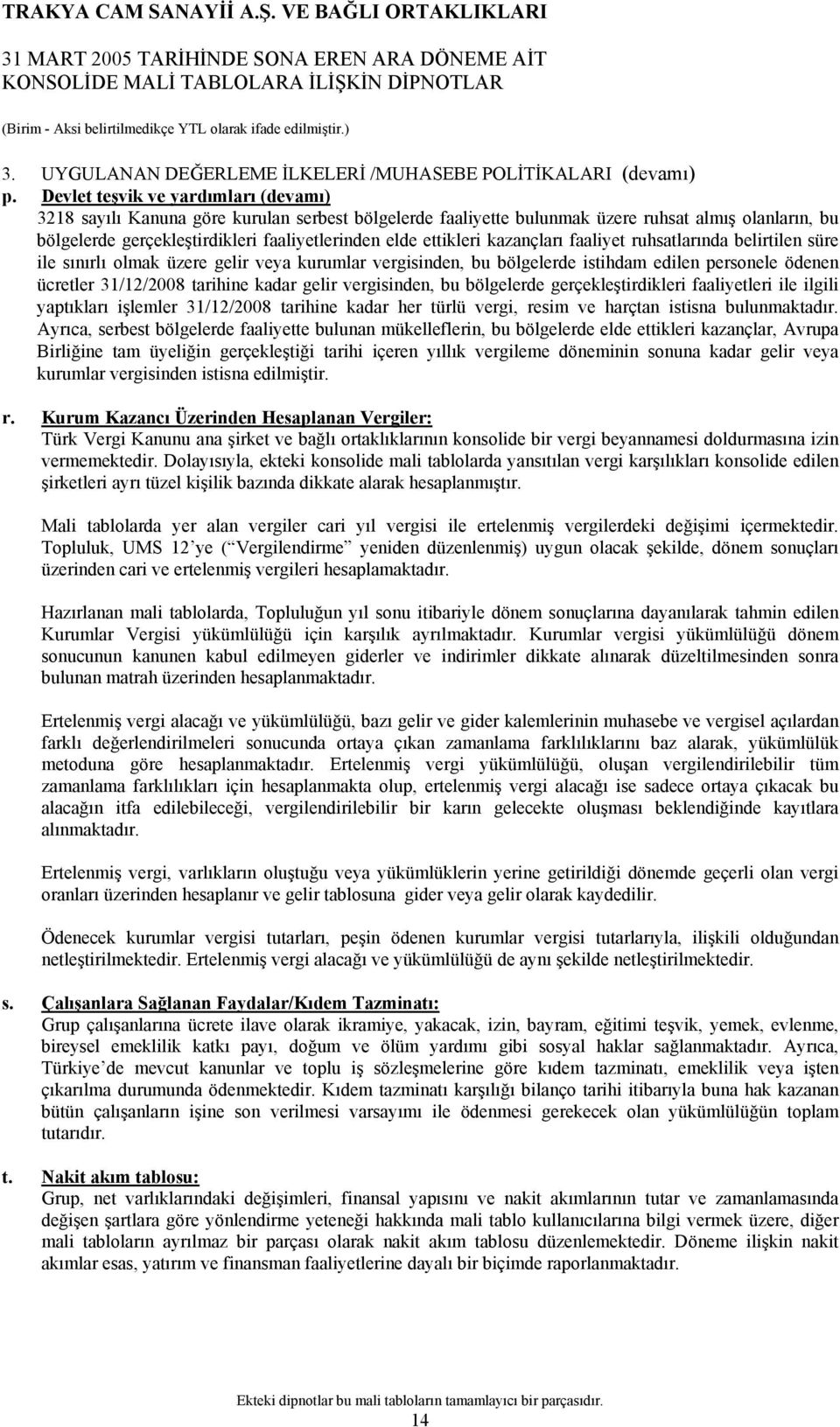 ettikleri kazançları faaliyet ruhsatlarında belirtilen süre ile sınırlı olmak üzere gelir veya kurumlar vergisinden, bu bölgelerde istihdam edilen personele ödenen ücretler 31/12/2008 tarihine kadar