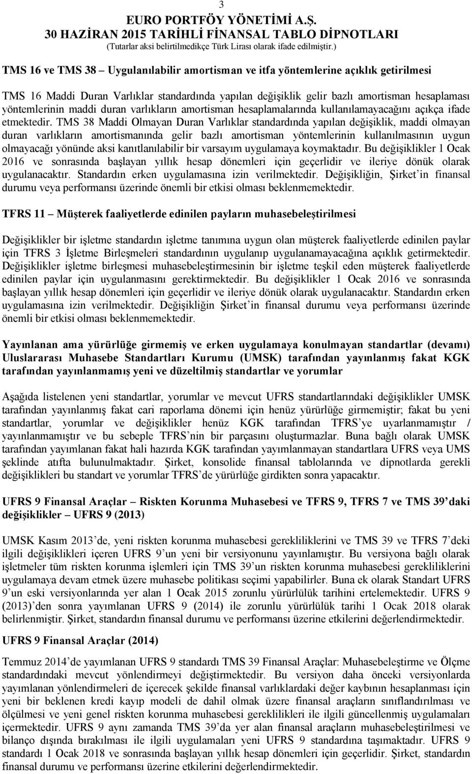 TMS 38 Maddi Olmayan Duran Varlıklar standardında yapılan değişiklik, maddi olmayan duran varlıkların amortismanında gelir bazlı amortisman yöntemlerinin kullanılmasının uygun olmayacağı yönünde aksi