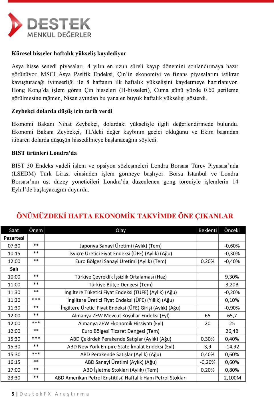 Hong Kong da işlem gören Çin hisseleri (H-hisseleri), Cuma günü yüzde 0.60 gerileme görülmesine rağmen, Nisan ayından bu yana en büyük haftalık yükselişi gösterdi.