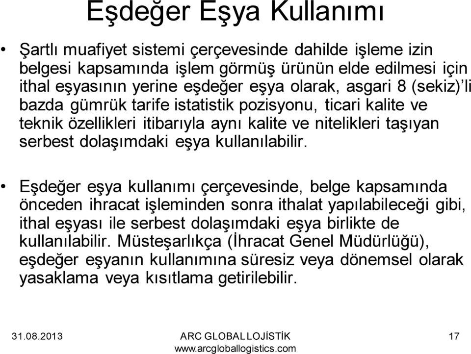 eşya kullanılabilir.