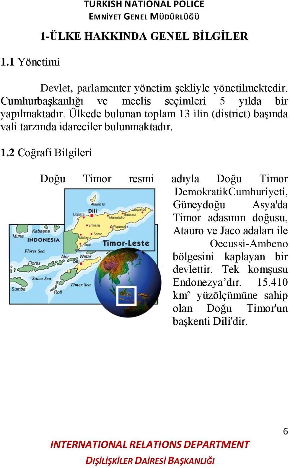 Ülkede bulunan toplam 13