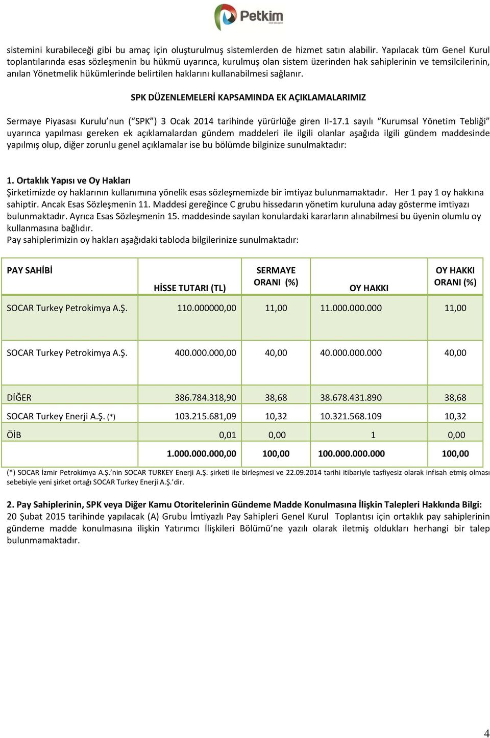 kullanabilmesi sağlanır. SPK DÜZENLEMELERİ KPSMIND EK ÇIKLMLRIMIZ Sermaye Piyasası Kurulu nun ( SPK ) 3 Ocak 2014 tarihinde yürürlüğe giren II 17.