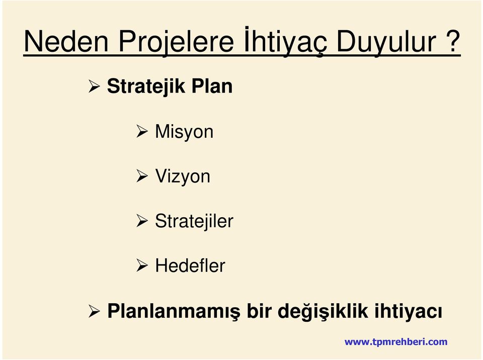 Stratejik Plan Misyon Vizyon