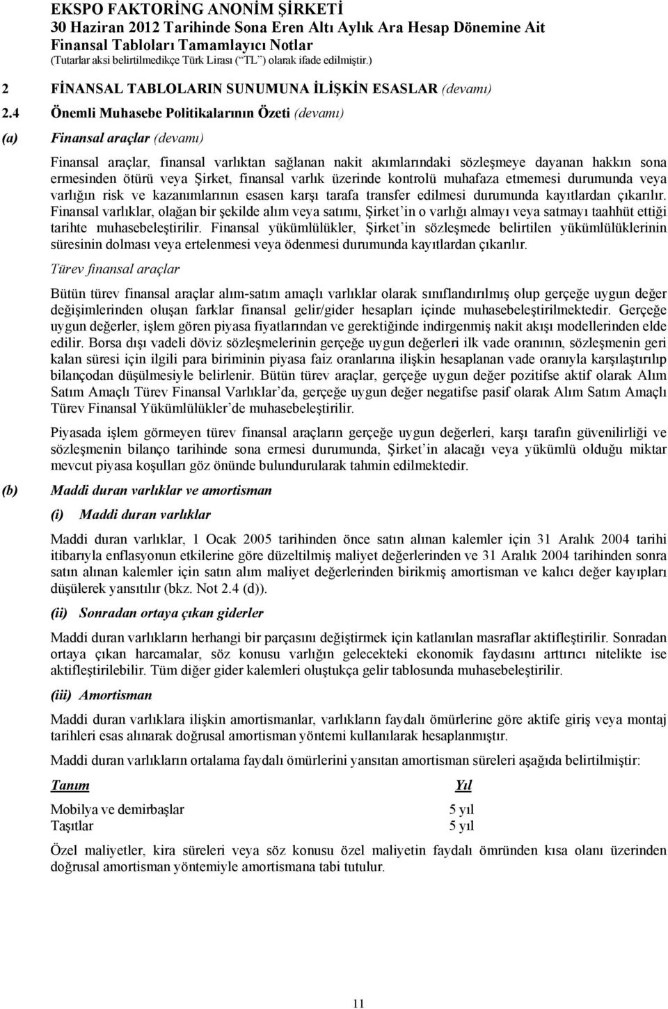 Şirket, finansal varlık üzerinde kontrolü muhafaza etmemesi durumunda veya varlığın risk ve kazanımlarının esasen karşı tarafa transfer edilmesi durumunda kayıtlardan çıkarılır.