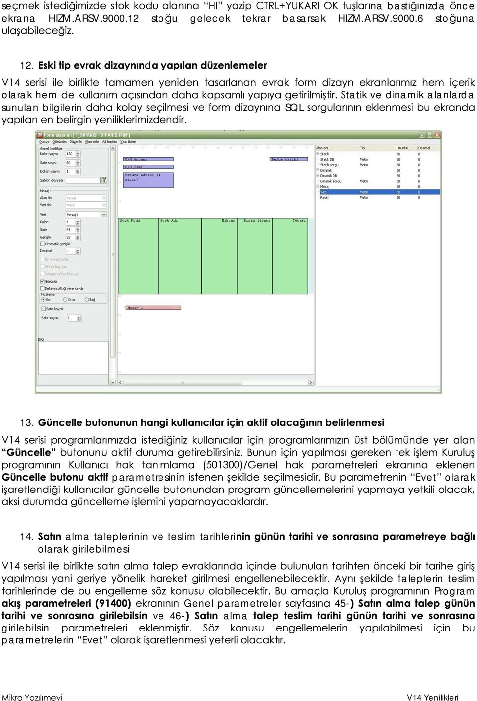 parametresin vet olarak 14.