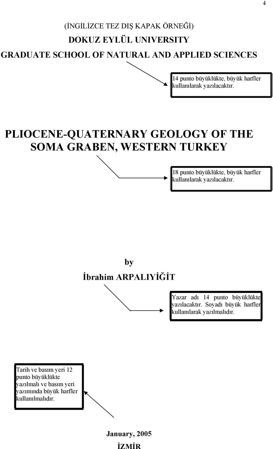 PLIOCENE-QUATERNARY GEOLOGY OF THE SOMA GRABEN, WESTERN TURKEY 18 punto büyüklükte, büyük  by İbrahim ARPALIYİĞİT Yazar adı 14 punto