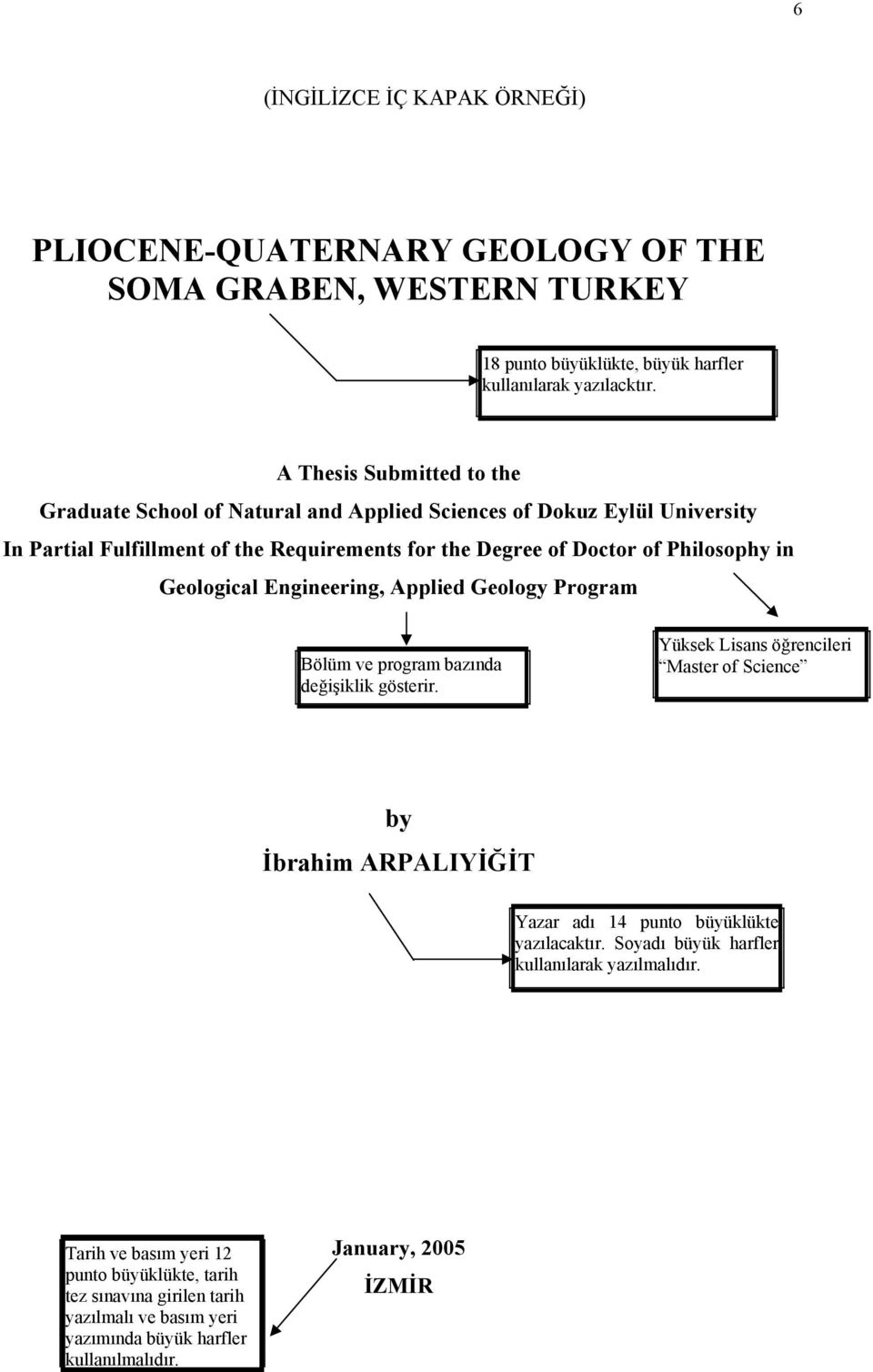 Geological Engineering, Applied Geology Program Bölüm ve program bazında değişiklik gösterir.