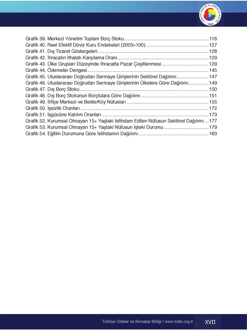 Uluslararası Doğrudan Sermaye Girişlerinin Sektörel Dağılımı...147 Grafik 46. Uluslararası Doğrudan Sermaye Girişlerinin Ülkelere Göre Dağılımı... 149 Grafik 47. Dış Borç Stoku...150 Grafik 48.