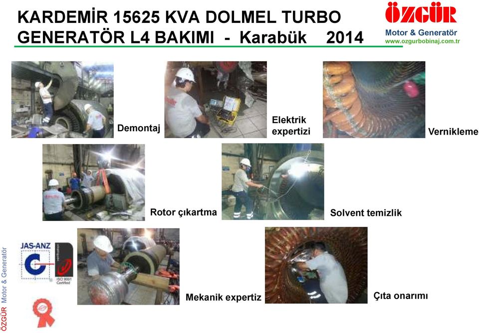 Elektrik expertizi Vernikleme Rotor