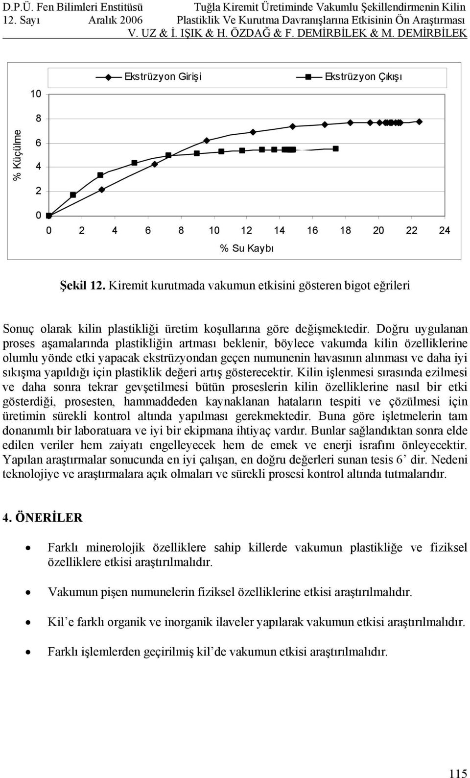 yapıldığı için plastiklik değeri artış gösterecektir.