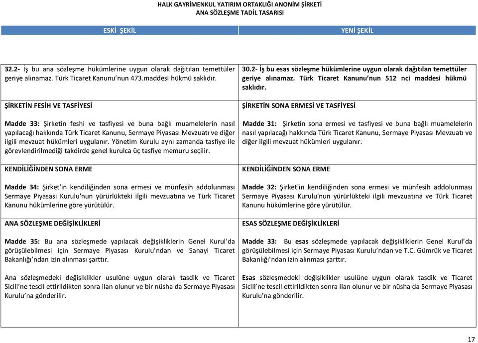 uygulanır. Yönetim Kurulu aynı zamanda tasfiye ile görevlendirilmediği takdirde genel kurulca üç tasfiye memuru seçilir.