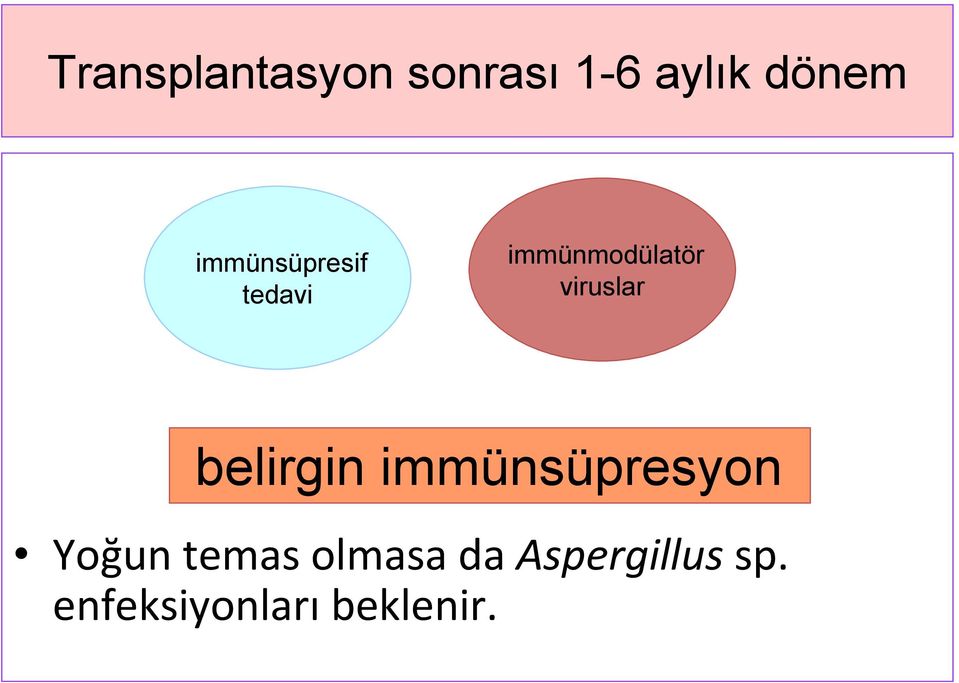 viruslar belirgin immünsüpresyon Yoğun