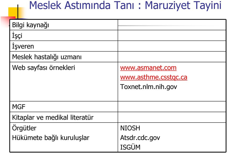 com www.asthme.csstqc.ca Toxnet.nlm.nih.