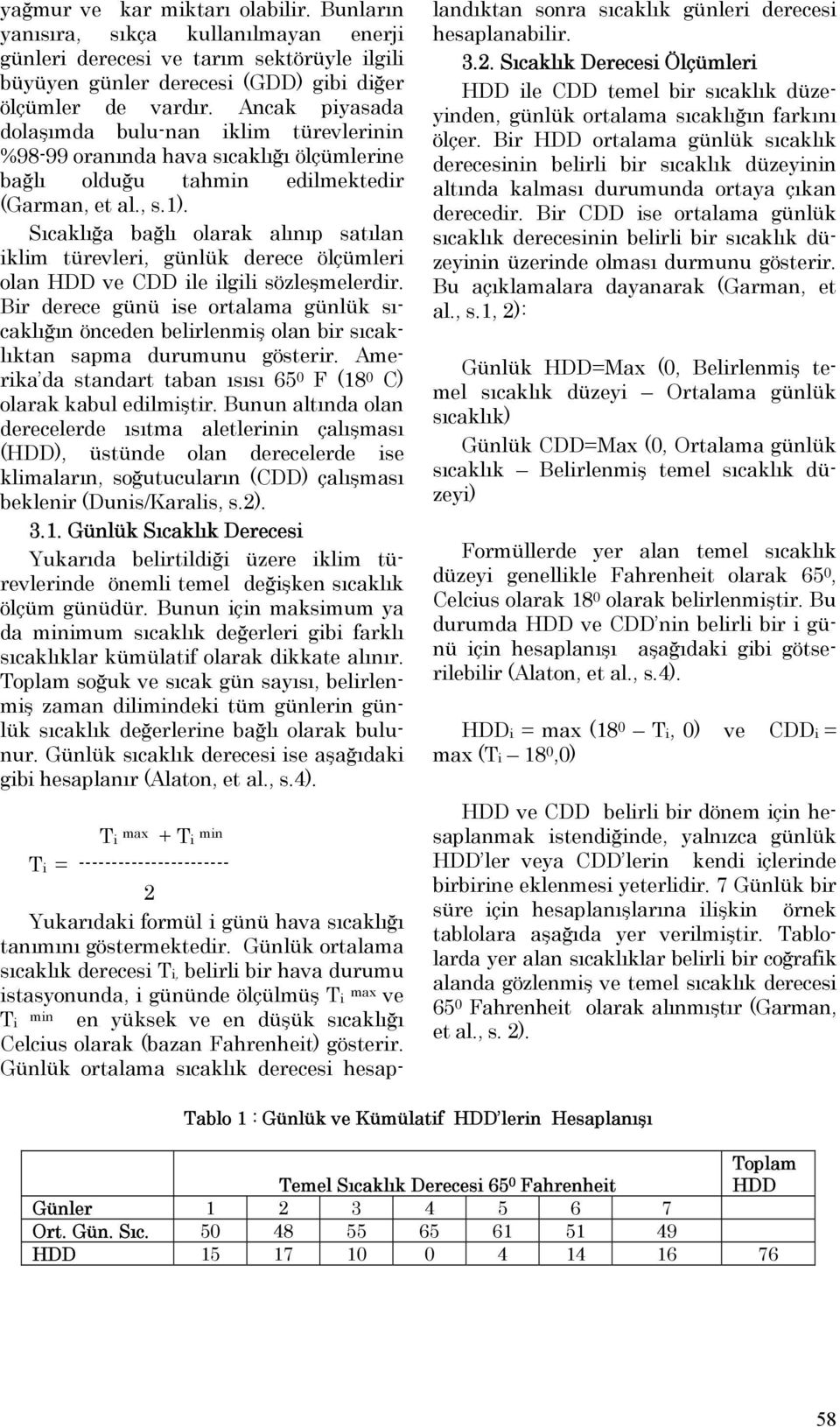 Sıcaklığa bağlı olarak alınıp satılan iklim türevleri, günlük derece ölçümleri olan HDD ve CDD ile ilgili sözleşmelerdir.