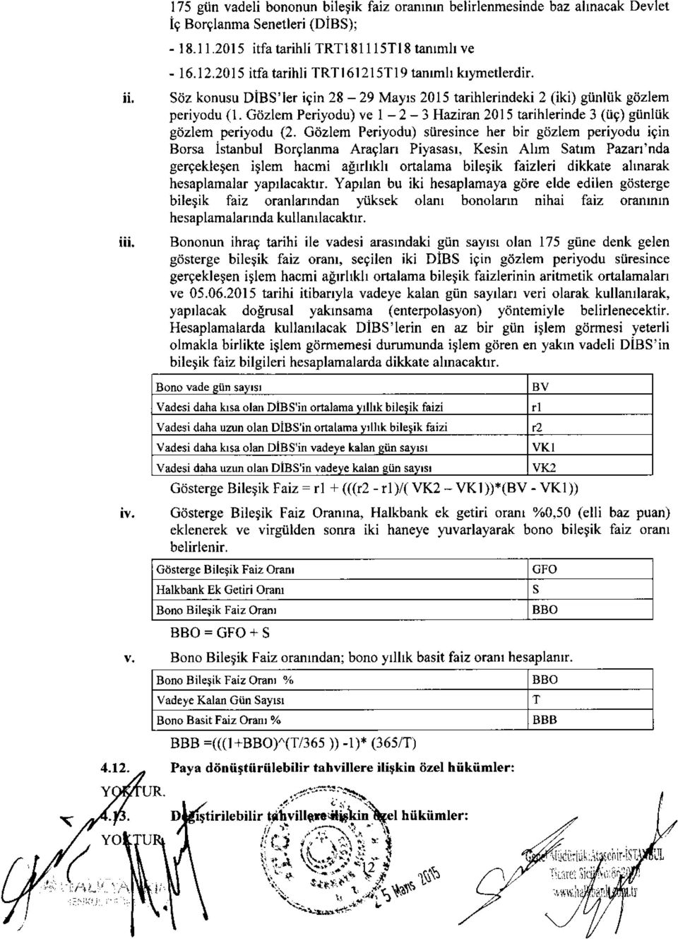 Giizlem Periyodu) ve I - 2 - g6zlem periyodu (2.