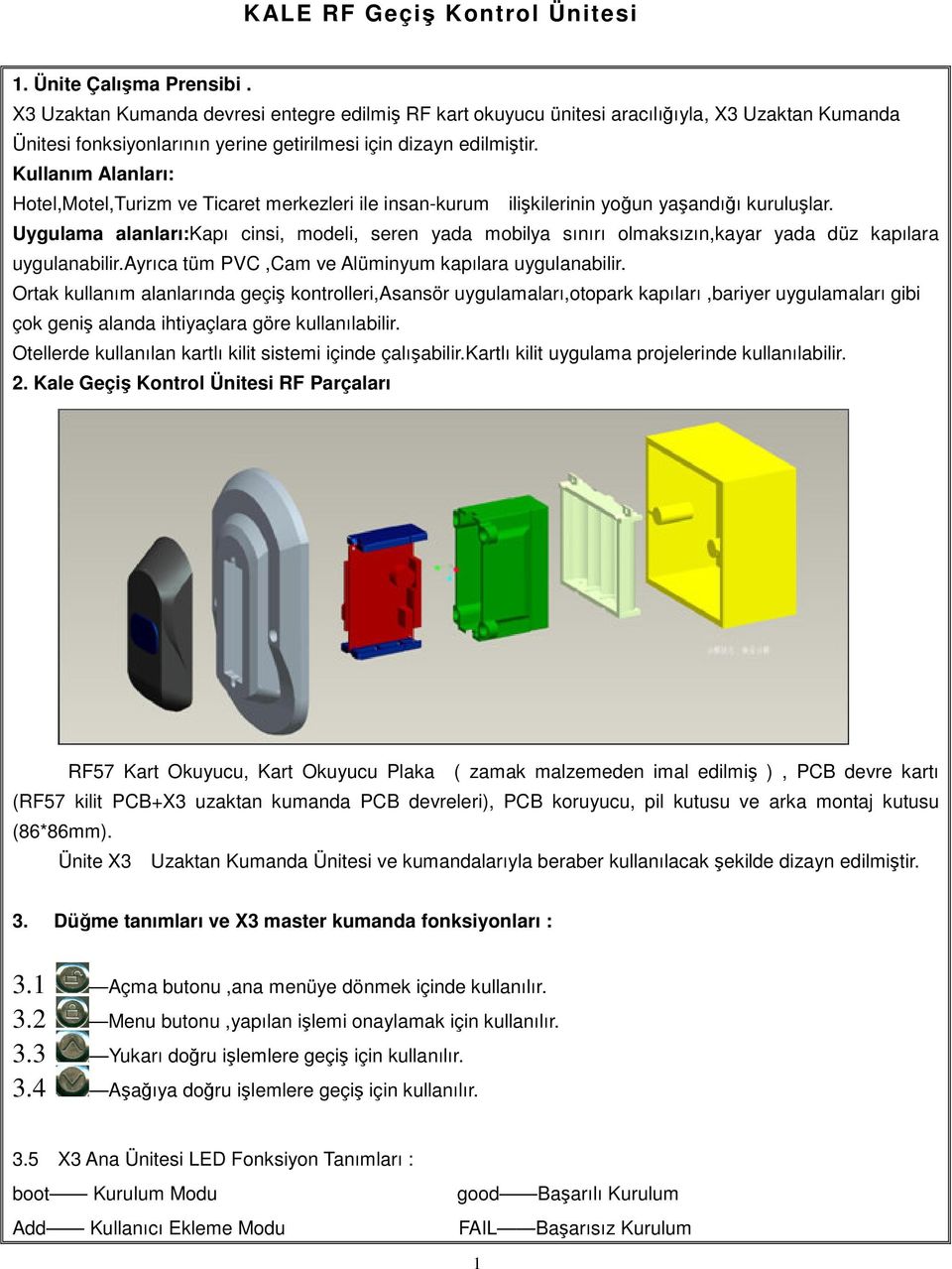 Kullanım Alanları: Hotel,Motel,Turizm ve Ticaret merkezleri ile insan-kurum ilikilerinin youn yaandıı kurulular.