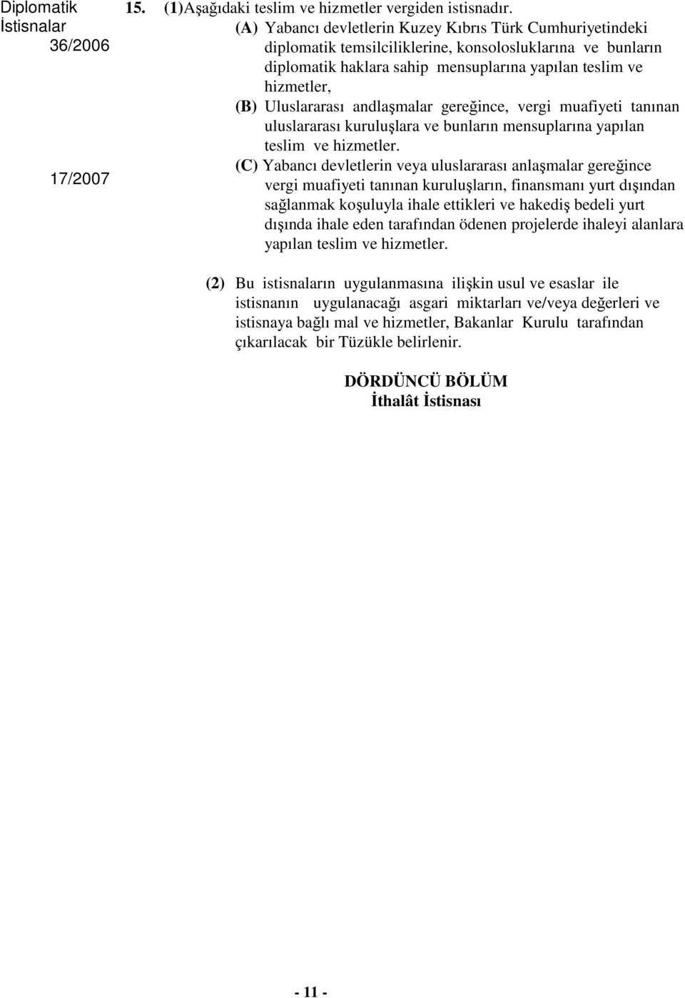 Uluslararası andlaşmalar gereğince, vergi muafiyeti tanınan uluslararası kuruluşlara ve bunların mensuplarına yapılan teslim ve hizmetler.