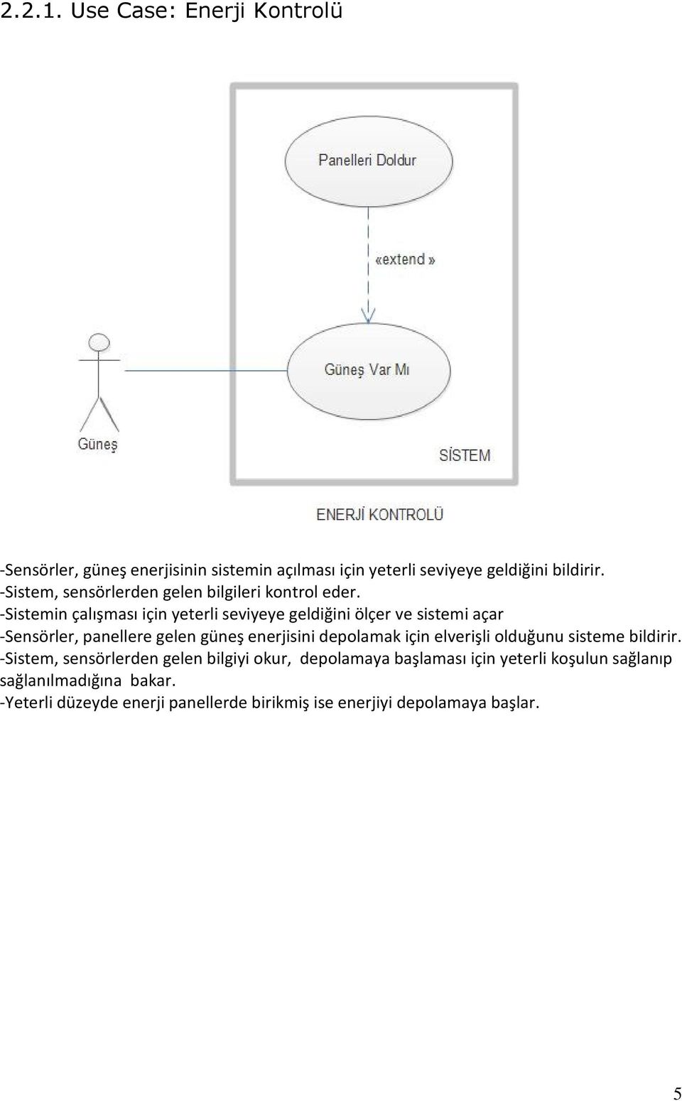 -Sistemin çalışması için yeterli seviyeye geldiğini ölçer ve sistemi açar -Sensörler, panellere gelen güneş enerjisini depolamak için