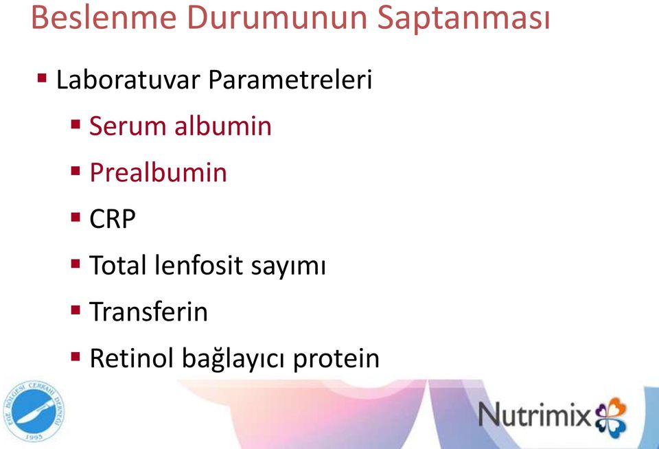 albumin Prealbumin CRP Total