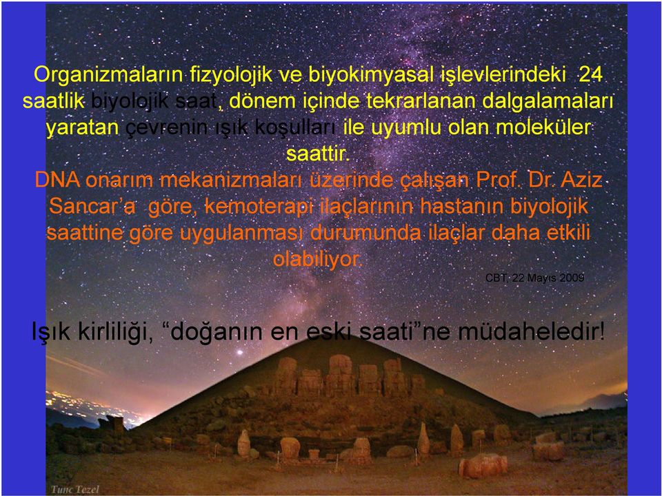 DNA onarım mekanizmaları üzerinde çalışan Prof. Dr.