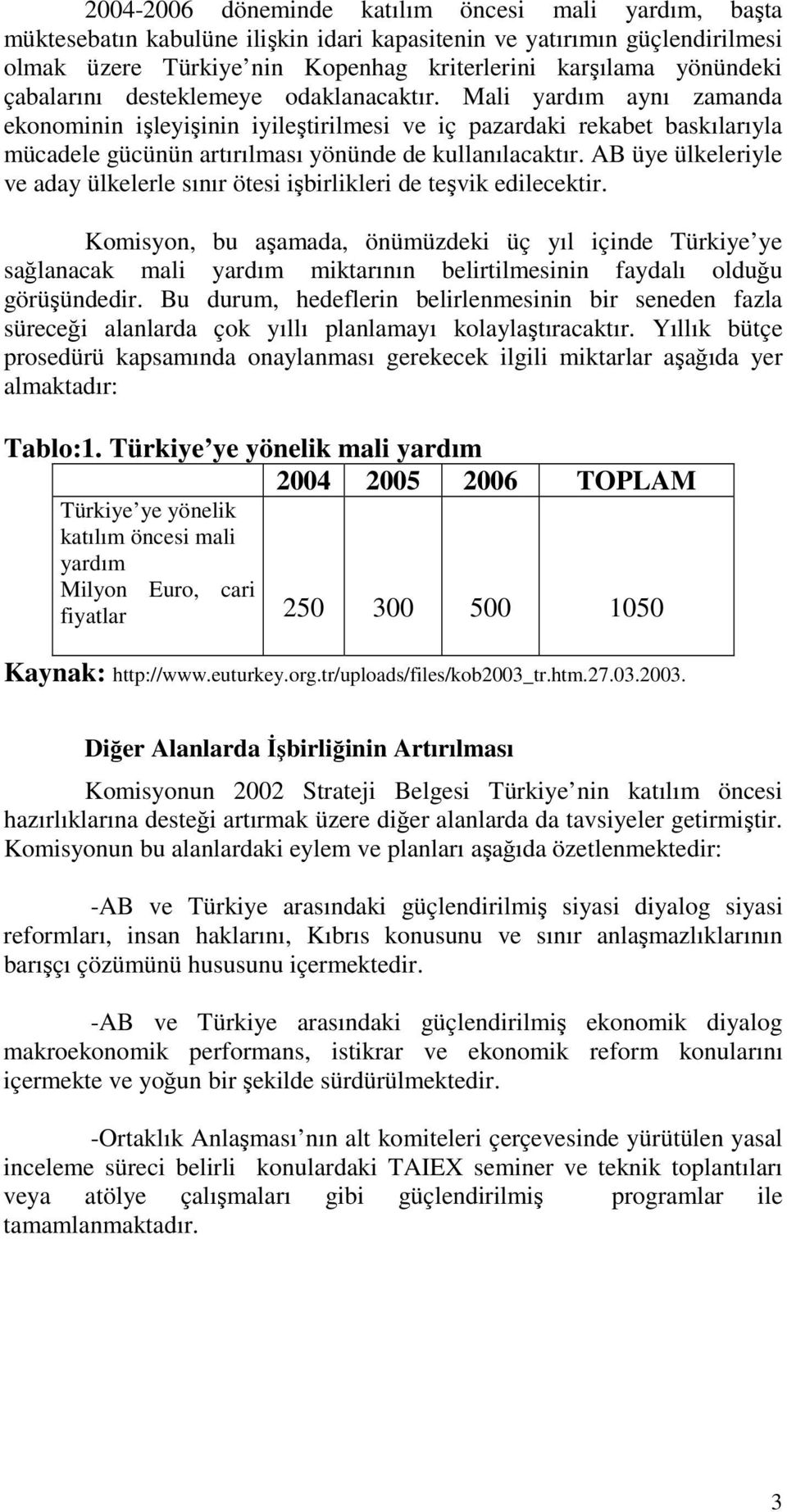 AB üye ülkeleriyle ve aday ülkelerle sınır ötesi işbirlikleri de teşvik edilecektir.