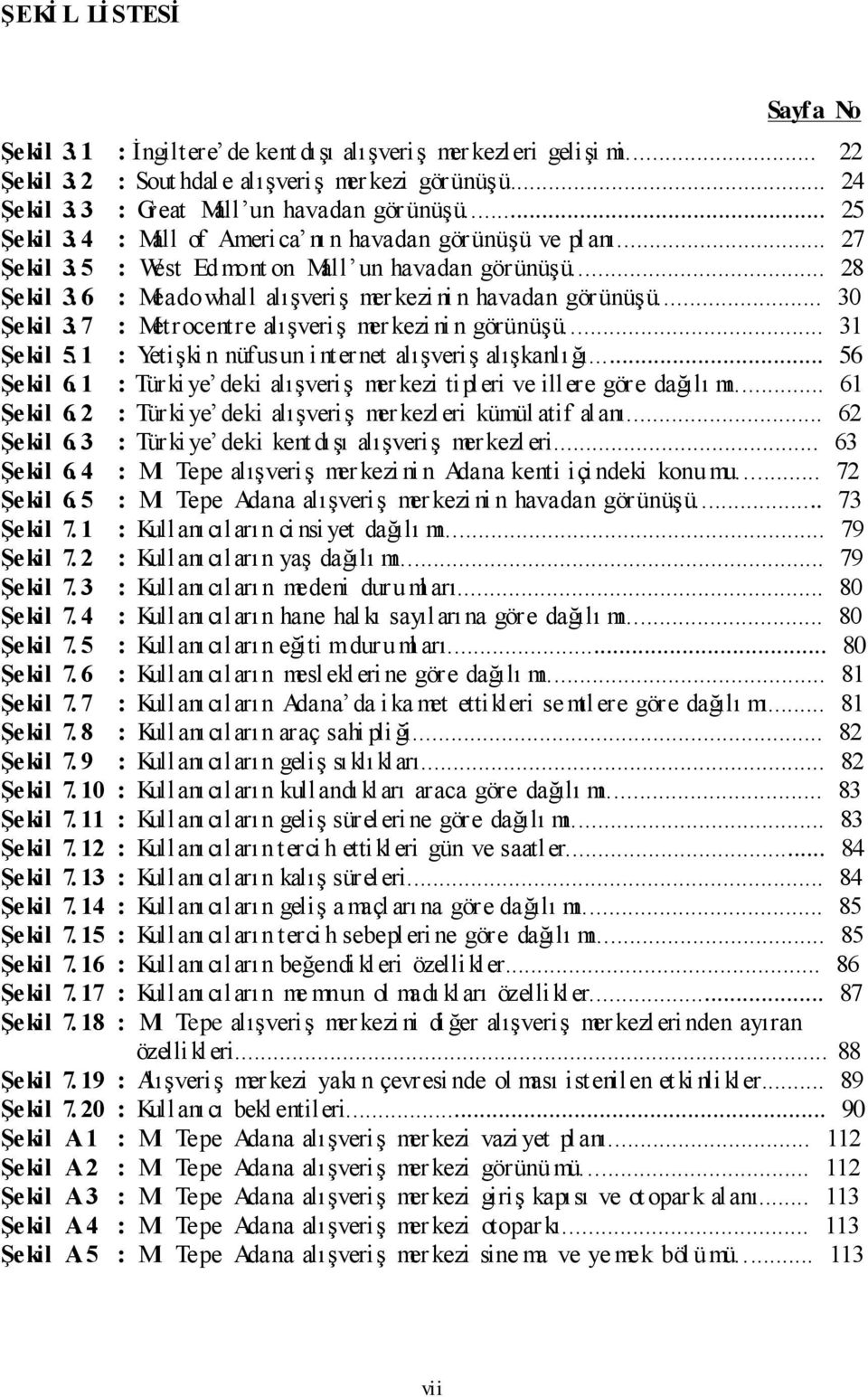 6 : Meadowhall alışveriş mer kezi ni n havadan görünüşü... 30 Şekil 3. 7 : Metrocentre alışveriş mer kezi ni n görünüşü... 31 Şekil 5. 1 : Yetişki n nüfusun i nternet alışveriş alışkanlı ğı.