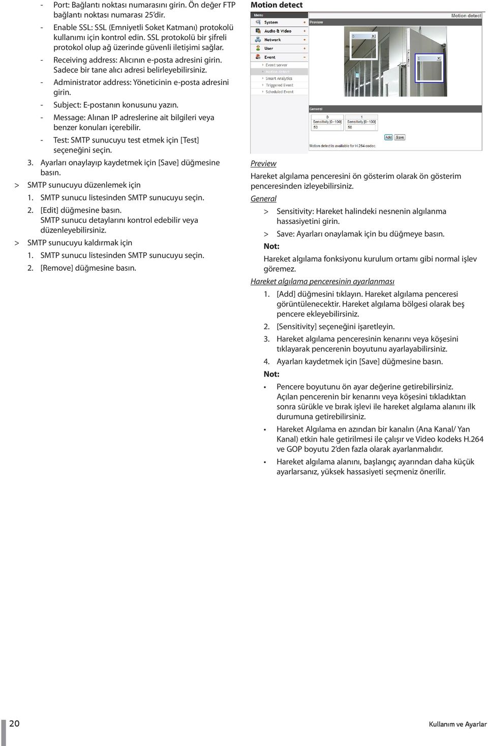 Administrator address: Yöneticinin e-posta adresini girin. Subject: E-postanın konusunu yazın. Message: Alınan IP adreslerine ait bilgileri veya benzer konuları içerebilir.