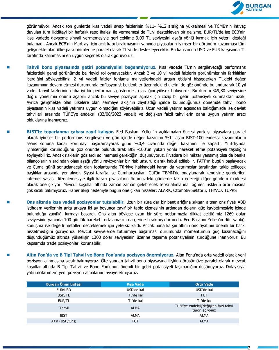 EUR/TL de ise ECB nin kısa vadede gevşeme sinyali vermemesiyle geri çekilme 3,00 TL seviyesini aşağı yönlü kırmak için yeterli desteği bulamadı.