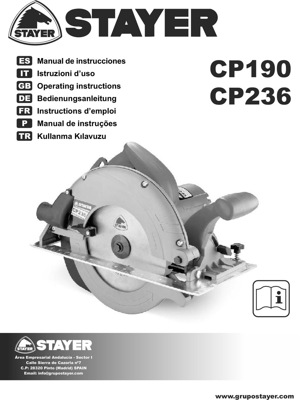 Kullanma Kılavuzu CP190 CP36 Área Empresarial Andalucía - Sector I Calle Sierra