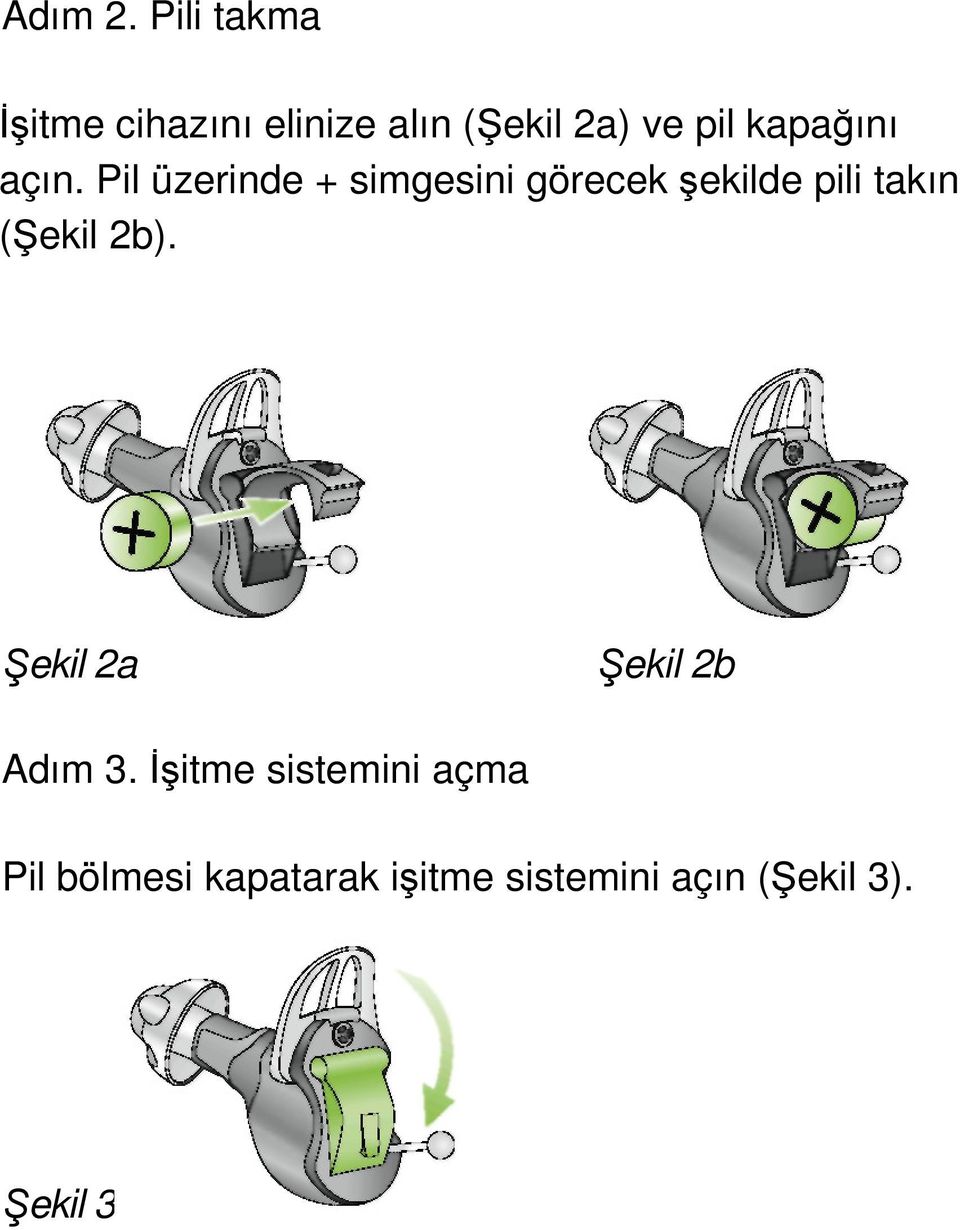 kapağını açın.