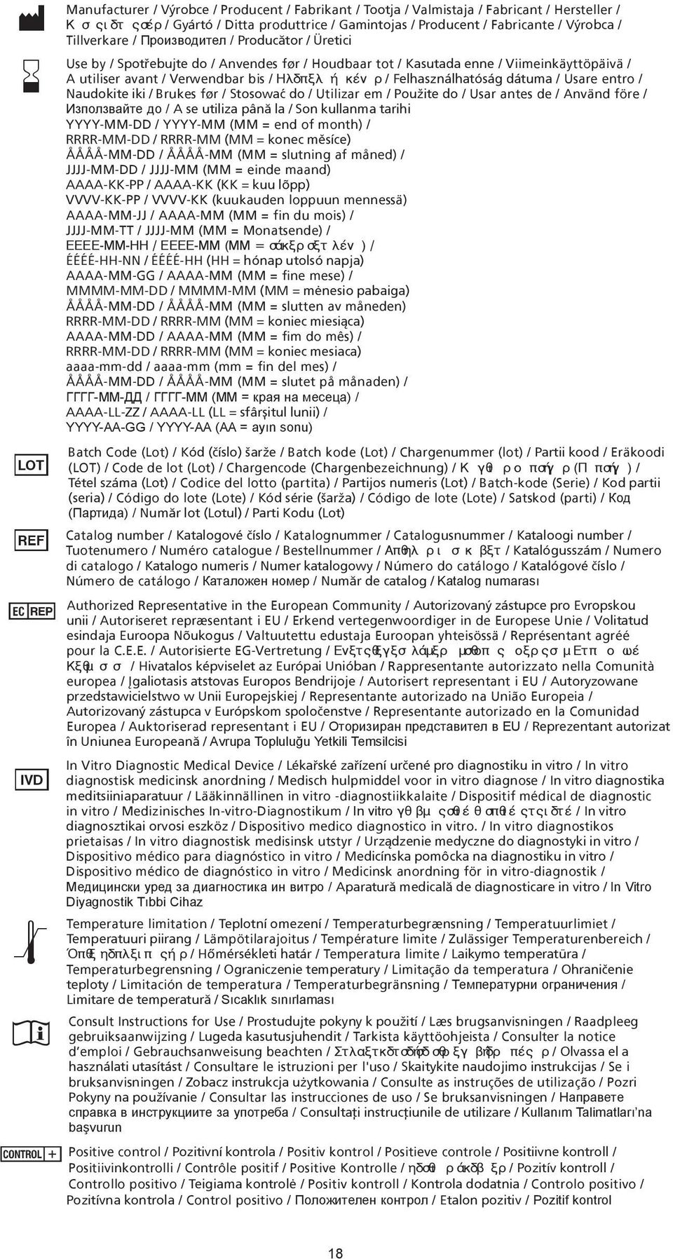 Felhasználhatóság dátuma / Usare entro / Naudokite iki / Brukes før / Stosowaæ do / Utilizar em / Použite do / Usar antes de / Använd före / Използвайте до / A se utiliza pânã la / Son kullanma