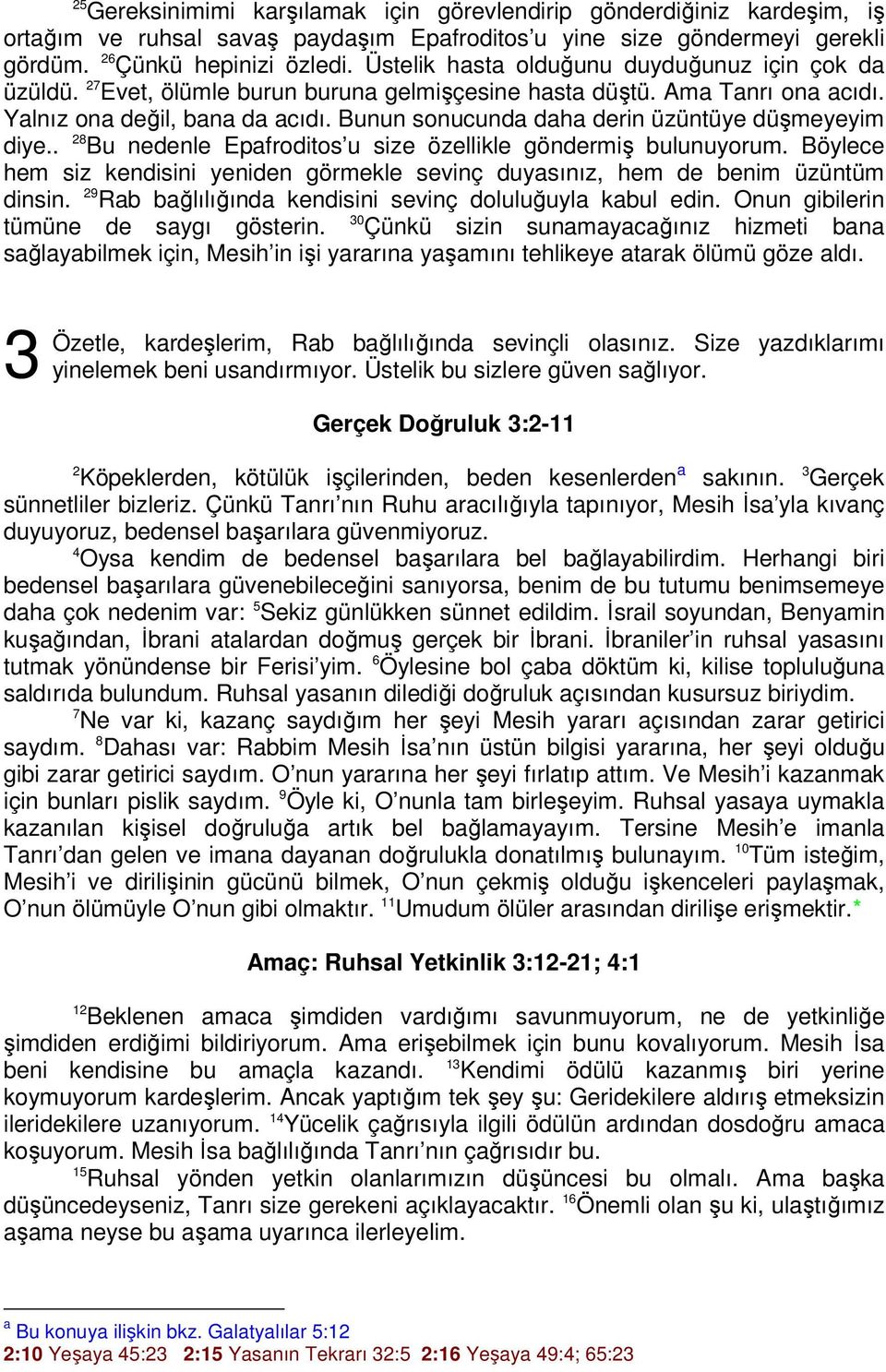 Bunun sonucunda daha derin üzüntüye düşmeyeyim diye.. 28 Bu nedenle Epafroditos u size özellikle göndermiş bulunuyorum.