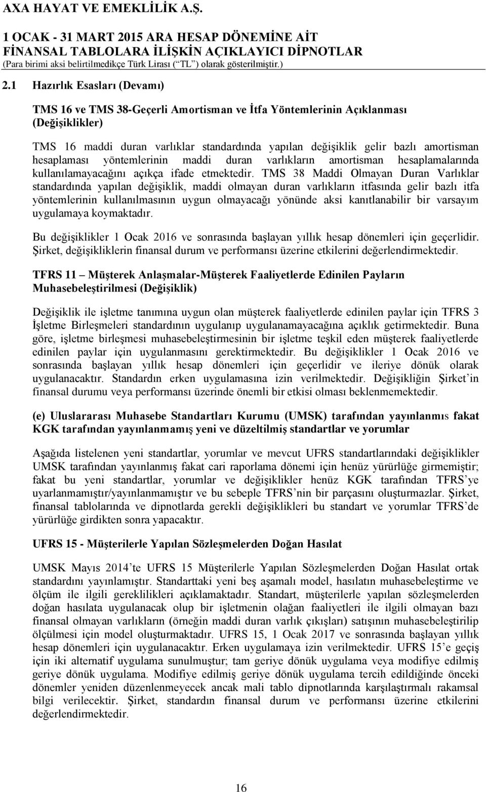 TMS 38 Maddi Olmayan Duran Varlıklar standardında yapılan değişiklik, maddi olmayan duran varlıkların itfasında gelir bazlı itfa yöntemlerinin kullanılmasının uygun olmayacağı yönünde aksi