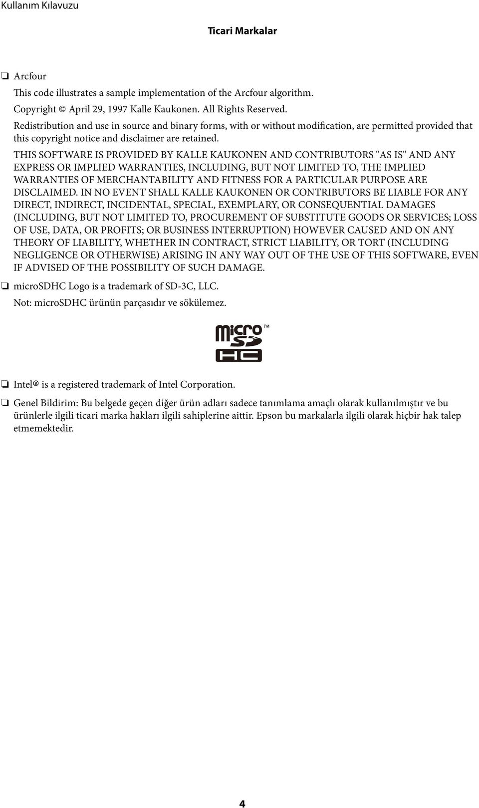 THIS SOFTWARE IS PROVIDED BY KALLE KAUKONEN AND CONTRIBUTORS ''AS IS'' AND ANY EXPRESS OR IMPLIED WARRANTIES, INCLUDING, BUT NOT LIMITED TO, THE IMPLIED WARRANTIES OF MERCHANTABILITY AND FITNESS FOR