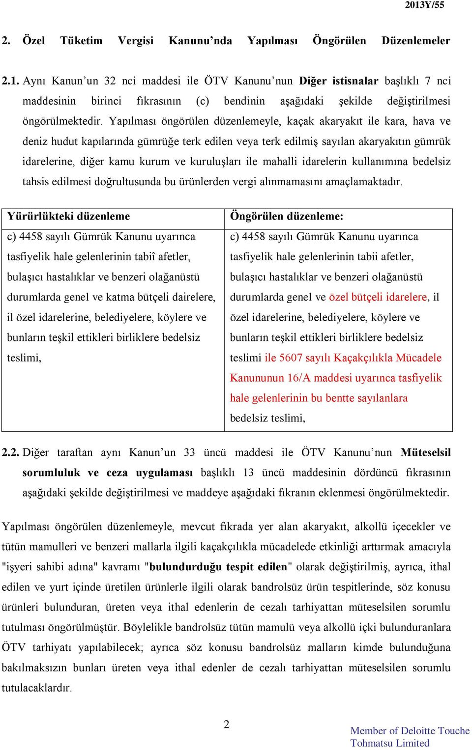 Yapılması öngörülen düzenlemeyle, kaçak akaryakıt ile kara, hava ve deniz hudut kapılarında gümrüğe terk edilen veya terk edilmiş sayılan akaryakıtın gümrük idarelerine, diğer kamu kurum ve