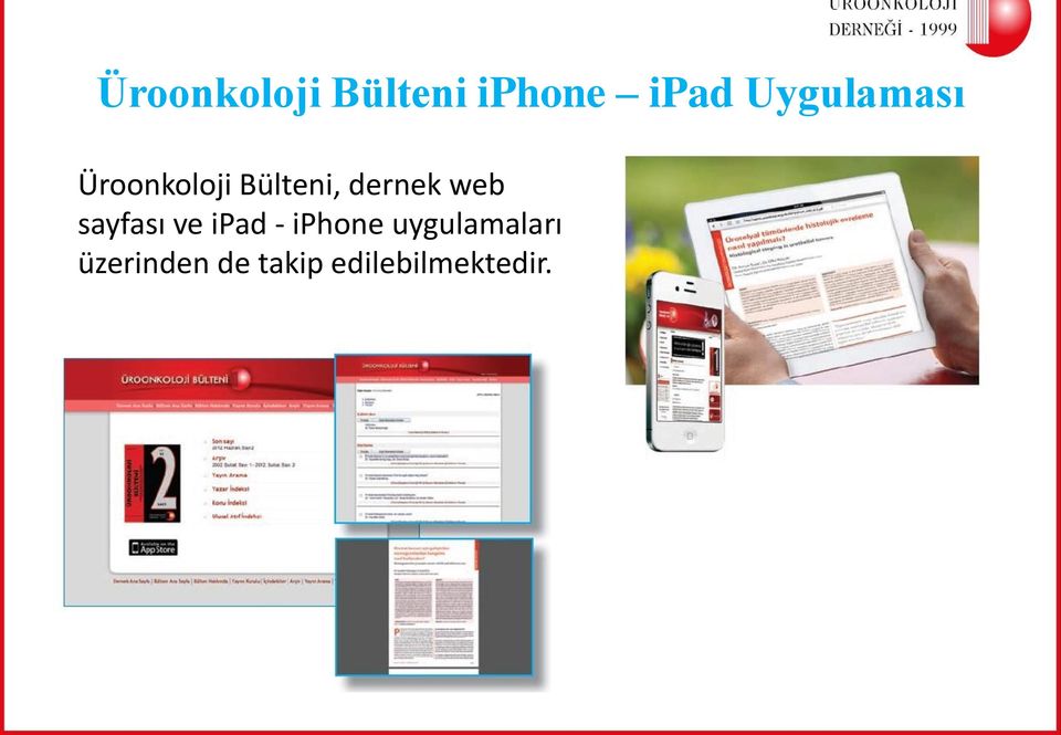 dernek web sayfası ve ipad - iphone