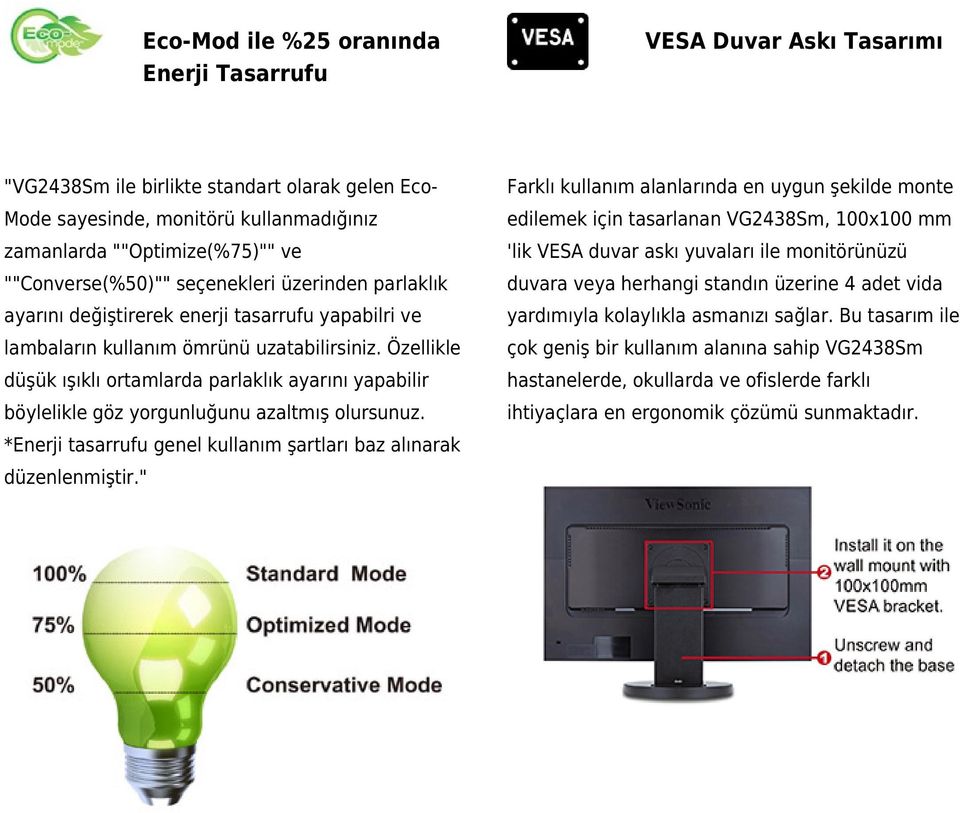 veya herhangi standın üzerine 4 adet vida ayarını değiştirerek enerji tasarrufu yapabilri ve yardımıyla kolaylıkla asmanızı sağlar. Bu tasarım ile lambaların kullanım ömrünü uzatabilirsiniz.