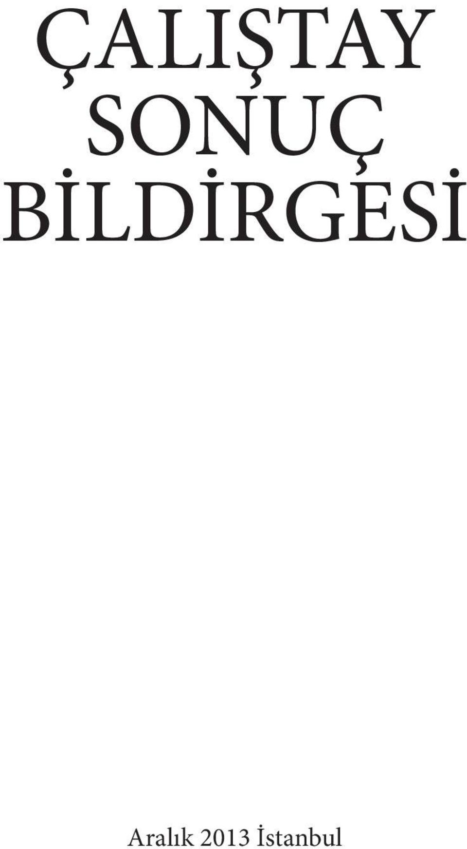 BİLDİRGESİ