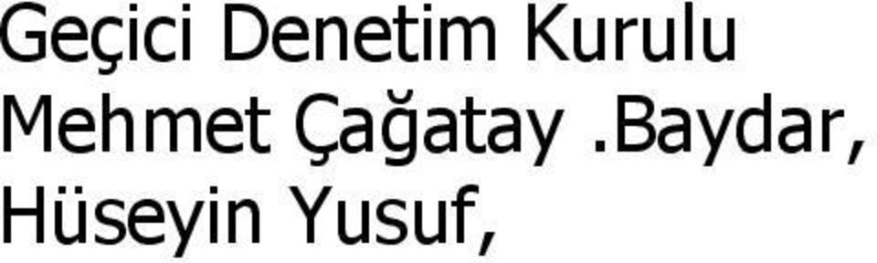 Çağatay.