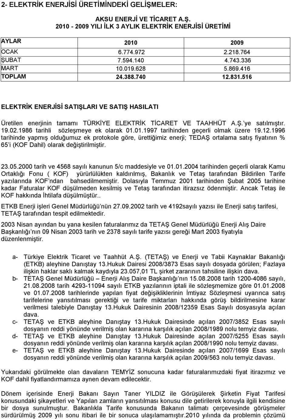 1986 tarihli sözleşmeye ek olarak 01.01.1997 tarihinden geçerli olmak üzere 19.12.