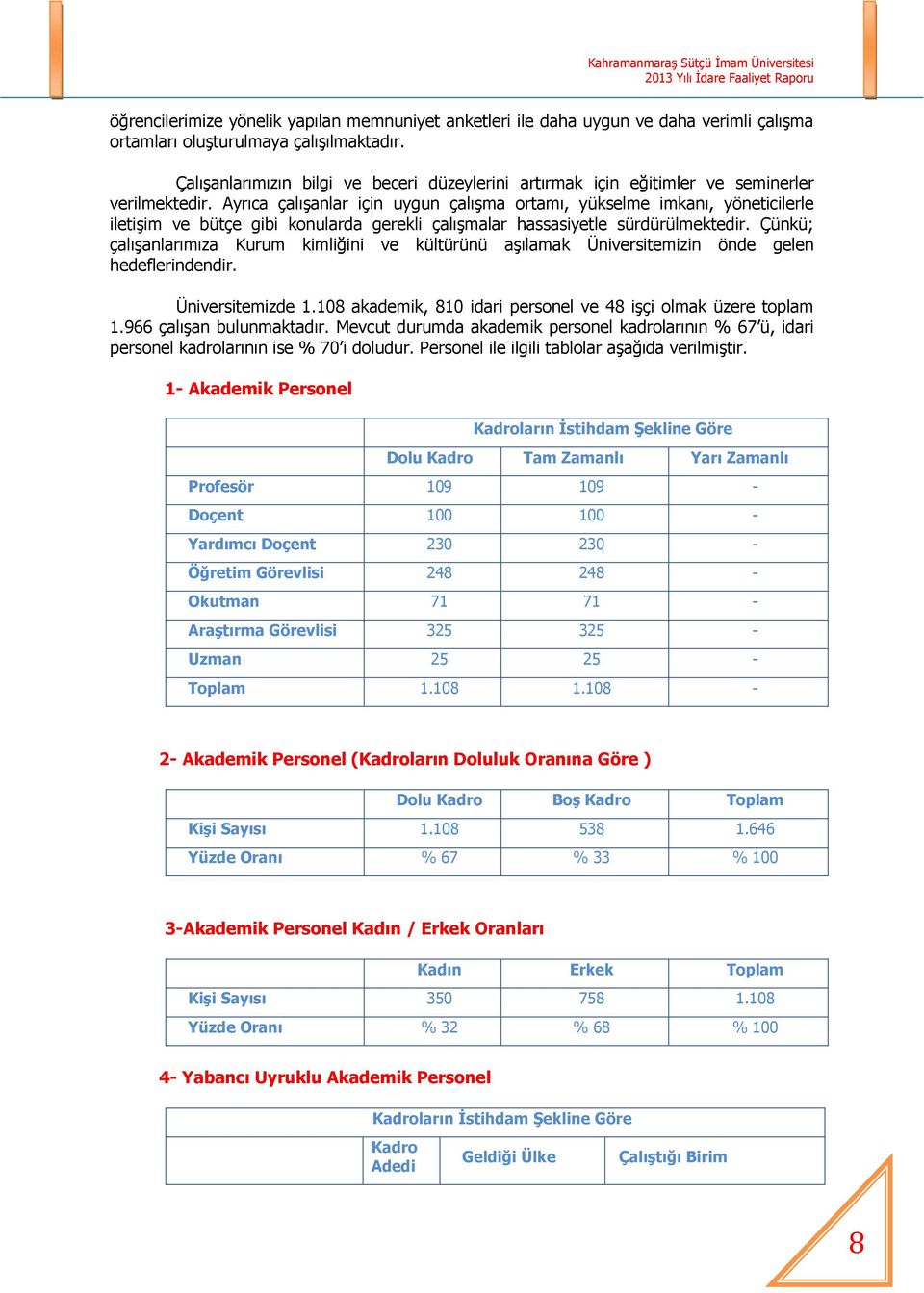 Ayrıca çalışanlar için uygun çalışma ortamı, yükselme imkanı, yöneticilerle iletişim ve bütçe gibi konularda gerekli çalışmalar hassasiyetle sürdürülmektedir.