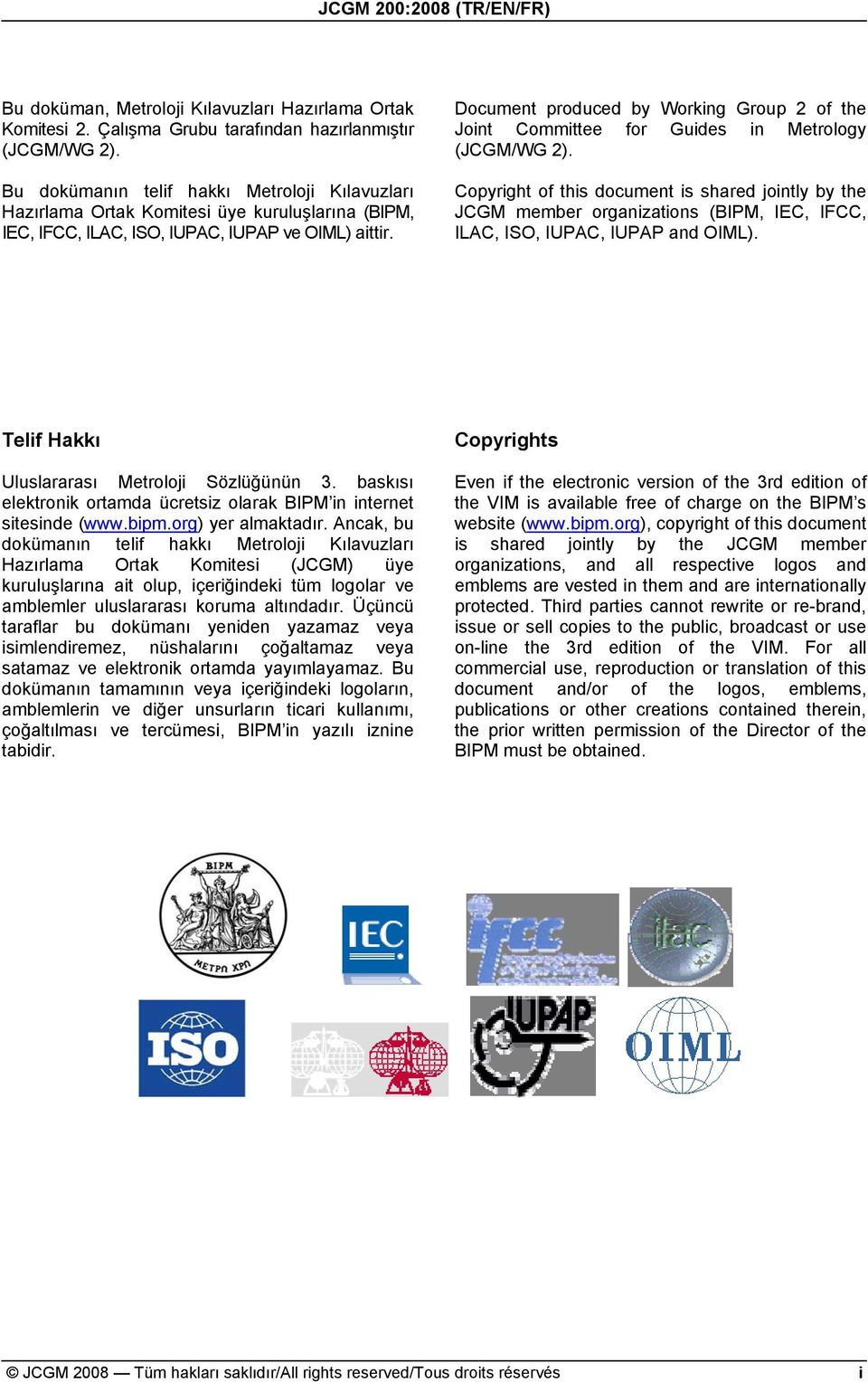 Document produced by Working Group 2 of the Joint Committee for Guides in Metrology (JCGM/WG 2).