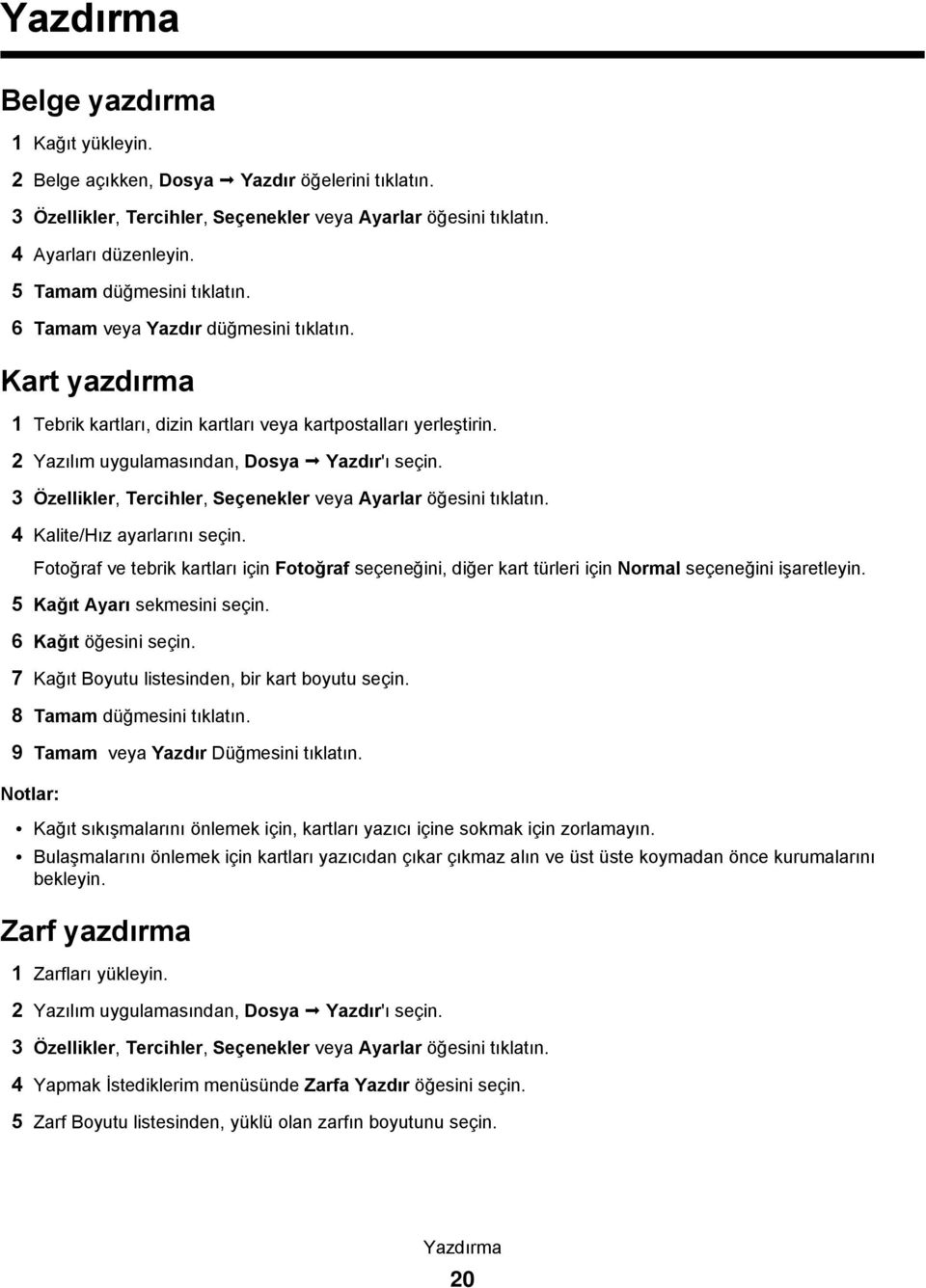 3 Özellikler, Tercihler, Seçenekler veya Ayarlar öğesini tıklatın. 4 Kalite/Hız ayarlarını seçin.