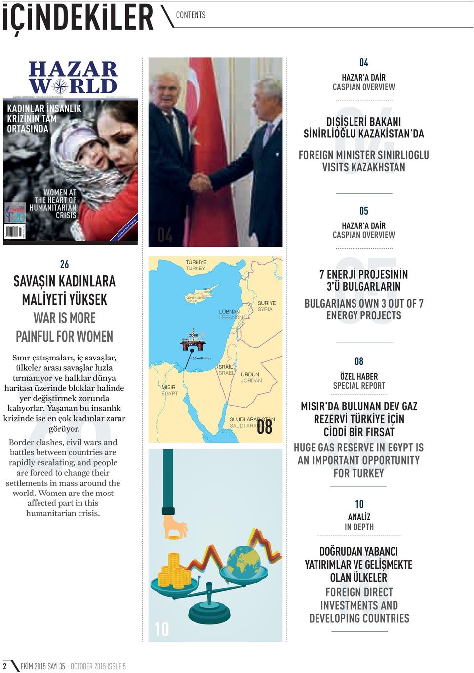 DAİR CASPIAN OVERVIEW 26 SAVAŞIN KADINLARA MALİYETİ YÜKSEK WAR IS MORE PAINFUL FOR WOMEN TÜRKİYE TURKEY KKTC TRNC GÜNEY KIBRIS CYPRUS ZOHR LÜBNAN LEBANON SURİYE SYRIA 05 7 ENERJİ PROJESİNİN 3 Ü