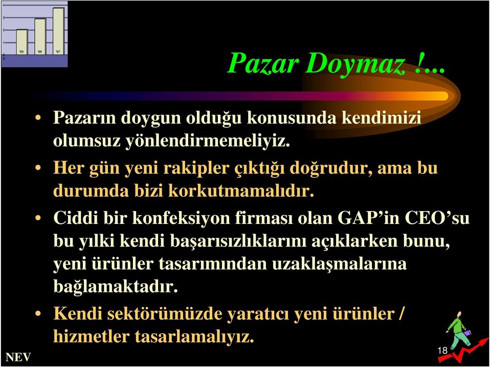 Ciddi bir konfeksiyon firması olan GAP in CEO su bu yılki kendi başarısızlıklarını açıklarken