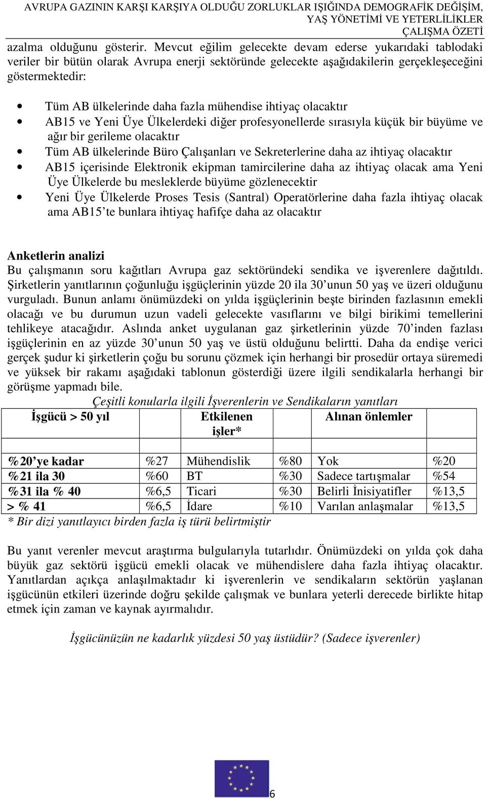 mühendise ihtiyaç olacaktır AB15 ve Yeni Üye Ülkelerdeki diğer profesyonellerde sırasıyla küçük bir büyüme ve ağır bir gerileme olacaktır Tüm AB ülkelerinde Büro Çalışanları ve Sekreterlerine daha az