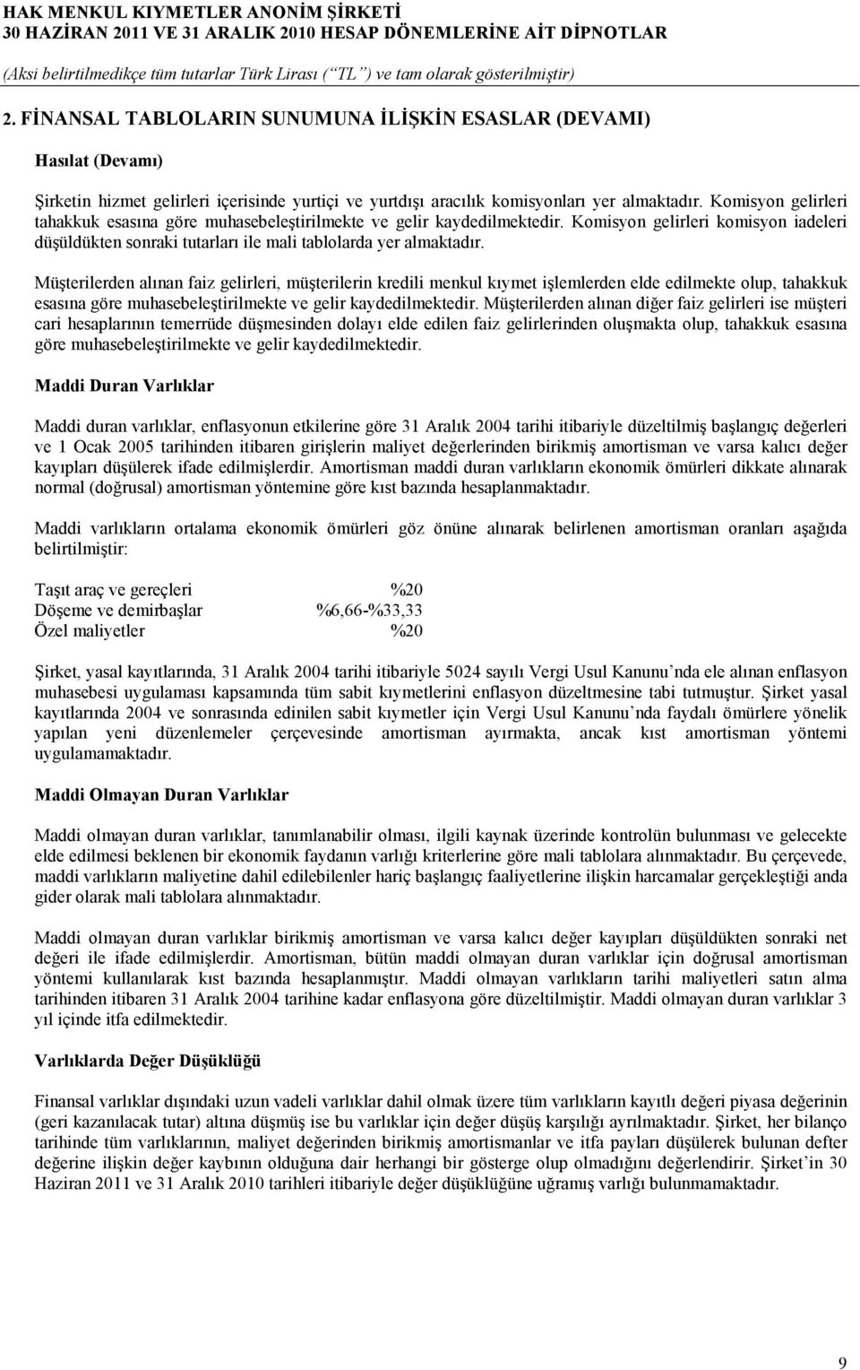 Müşterilerden alınan faiz gelirleri, müşterilerin kredili menkul kıymet işlemlerden elde edilmekte olup, tahakkuk esasına göre muhasebeleştirilmekte ve gelir kaydedilmektedir.