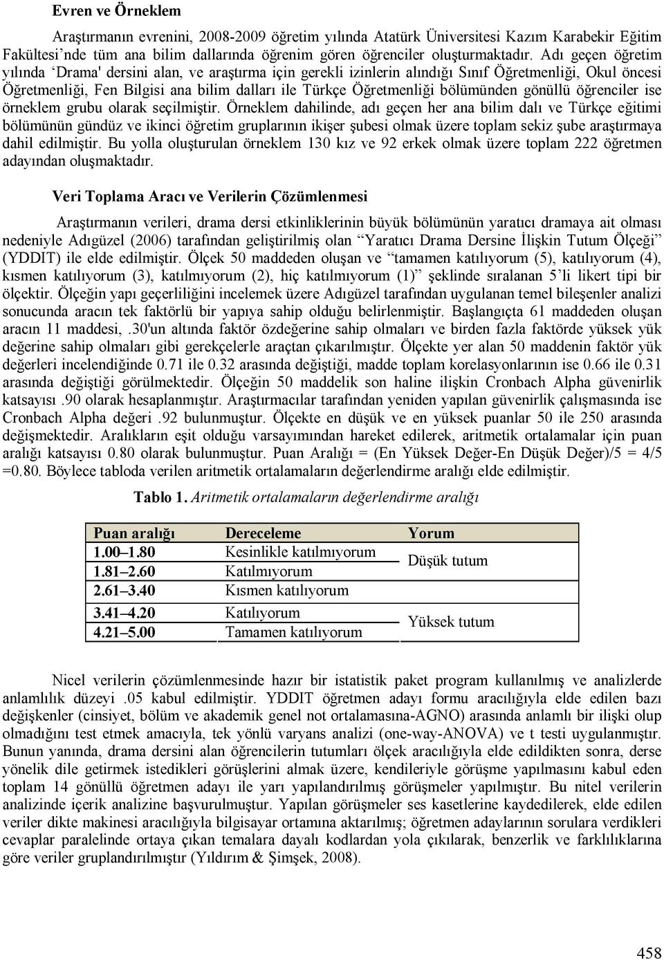 bölümünden gönüllü öğrenciler ise örneklem grubu olarak seçilmiştir.